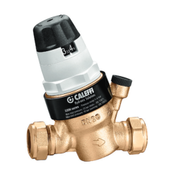 Riduttore di pressione R 1 1/4" M bocchettone cartuccia monoblocco estraibile, attacco manometro 1/4" F Caleffi 535070H 535070H 