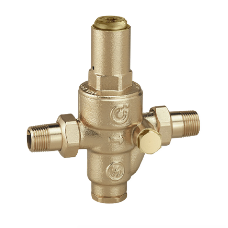 Riduttore di pressione Ø R 1/2" M bocchettone DN 15 con cartuccia estraibile, attacco manometro 1/4”F Caleffi 536045 536045 1