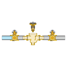 Riduttore di pressione Ø R 1/2" M bocchettone DN 15 con cartuccia estraibile, con manometro 0-10 bar Caleffi 536046 536046 2