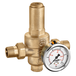 Riduttore di pressione Ø R 3/4" M bocchettone DN 20 con cartuccia estraibile, con manometro 0-25 bar Caleffi 536057 536057 1