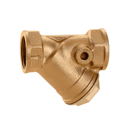 Filtro obliquo bronzo G 3" F - Kv 73 m³/h e luce passaggio filtro Ø 0,53 mm in acciaio inox PN 16 Caleffi 577030 577030 1