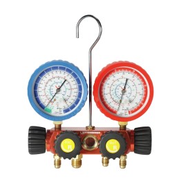 Kit gruppo manometrico 4 vie per R22, R134, R407 con rubinetto Rothenberger 170602 170602 2