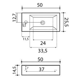 LAVABO DA APPOGGIO MODELLO LA47 DX 185-LA47-DX 185-LA47-DX 2