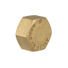 Tappo Femmina in Ottone Giallo 1" - Codice 10701 TDM BRASS 10701 1