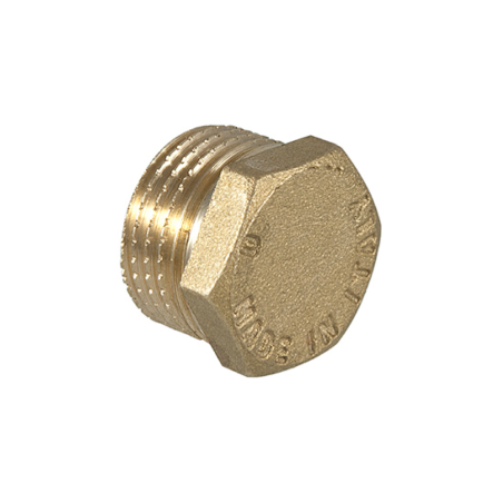 Tappo Maschio in Ottone Giallo 1" - Codice 10601 TDM BRASS 10601 1