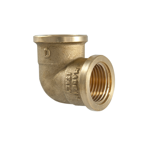 Gomito 90° F/F in Ottone Giallo 3/8" x 3/8" - Codice 20038 TDM BRASS 20038 1