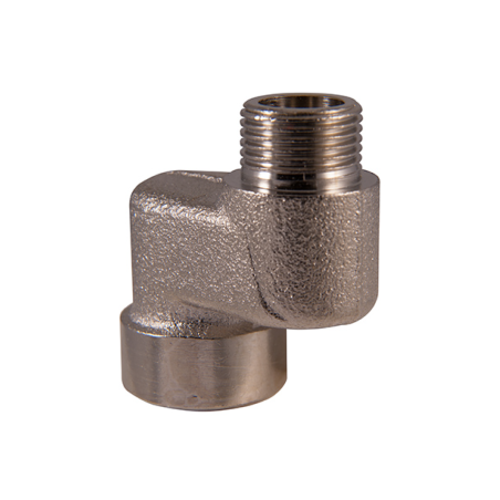 Raccordo Eccentrico Ottone M/F Nichelato 1/2" x 20 - Codice DRN1220 TDM BRASS DRN1220 1