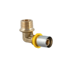 Raccordo Curvo Maschio Acqua e Gas 3/4" - 20x2 per Pressatrice - Codice 17753420 TDM BRASS 17753420 1