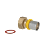 Adattatore Dritto Sede Piana Dado Girevole Gas 3/4" - 20x2 per Multistrato - Codice 17263420 TDM BRASS 17263420 1