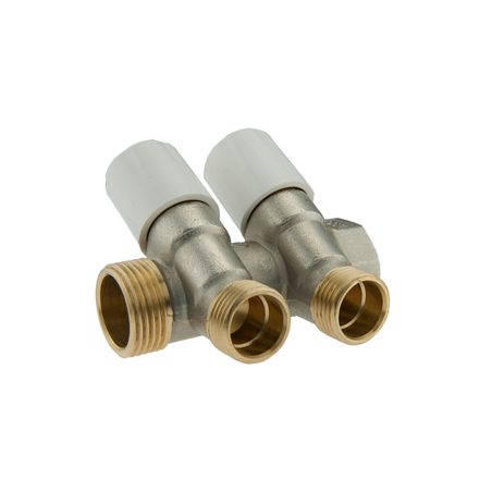 Collettore di Distribuzione 1" e 2 vie 1/2" TDM BRASS Giallo Nichelato - Codice 110501122W 110501122W 1