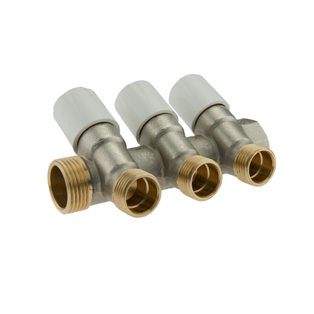 Collettore di Distribuzione 1" e 3 vie 1/2" TDM BRASS Giallo Nichelato - Codice 110501123W 110501123W 1