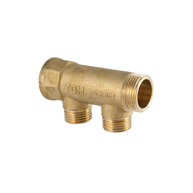Collettore lineare 1" con 2 vie da 1/2" in Ottone giallo TDM BRASS - Codice 111001122W 111001122W 1 Collettore lineare 1" con 2 vie da 1/2" in Ottone giallo TDM BRASS - Codice 111001122W 111001122W 1