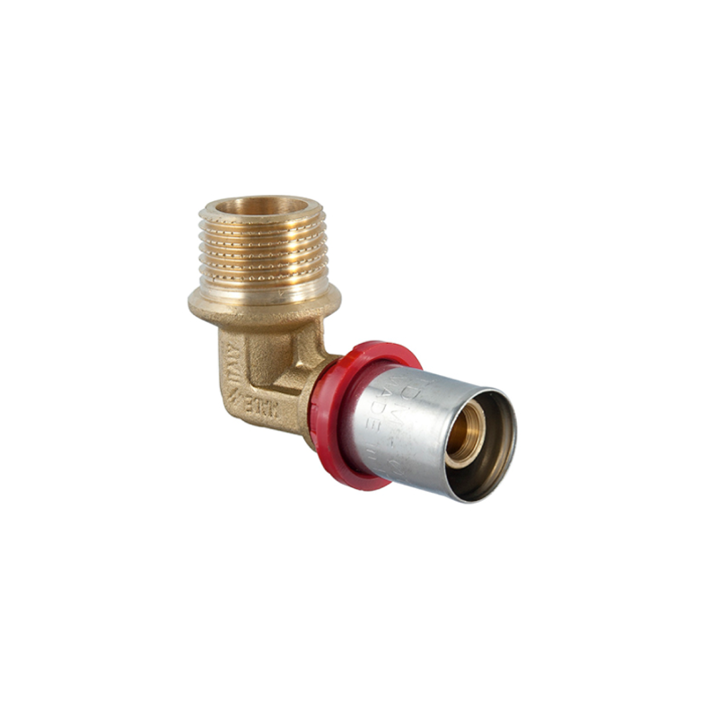 Raccordo curvo Maschio 3/4"-26x3 per tubi multistrato a pressare TDM BRASS - Codice 16753426 16753426 1