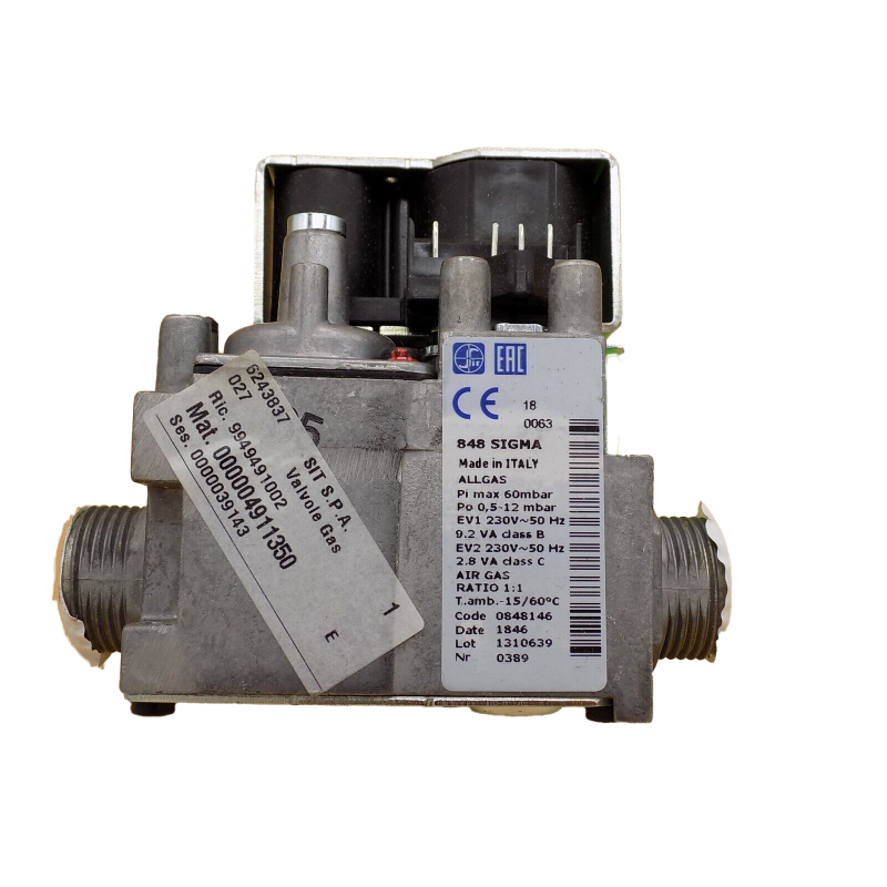 Valvola gas Sit 848 Sigma 0.848.146 Sime 6243837 per caldaie Murelle 6243837 1