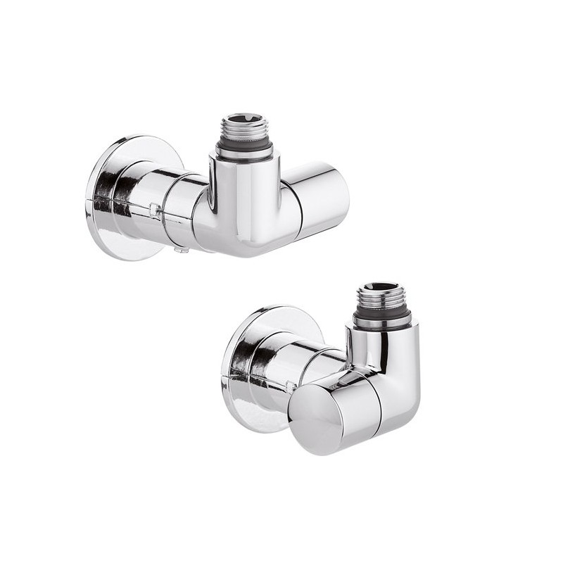 Coppia di valvole a doppia squadra per termoarredi HIGH-STYLE Caleffi 400400 400400 1