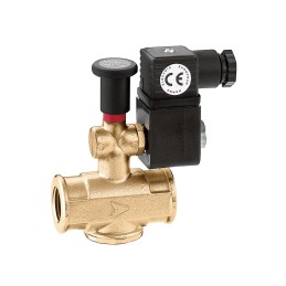 Elettrovalvola gas N.A. riarmo manuale Rp 1/2" 230V Caleffi 854024 854024 1