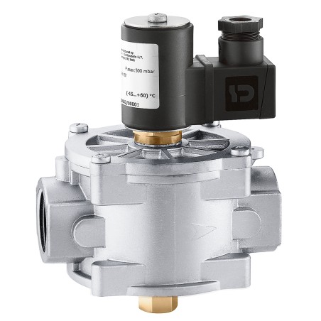 Elettrovalvola gas, normalmente chiusa, con riarmo manuale Rp 3/4" (EN 10226-1) F, 230 V AC - Caleffi 837005 837005 1