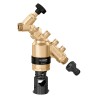 Disconnettore con geometria multifunzione completo di valvola di intercettazione in ingresso e di portagomma - Caleffi 580250