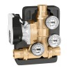 Gruppo di ricircolo anticondensa e distribuzione, con controllo termostatico G 1 1/4" Fbocchettone, 45 °C - Caleffi 281074WYP