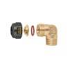 Raccordo curvo maschio, meccanico a tenuta O-Ring per impianti solari G 3/4" A (ISO 228-1) M, Ø 15 - Caleffi 254755