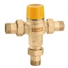 Miscelatore termostatico regolabile antiscottatura, con valvole di ritegno e filtri, per impianti solari - Caleffi 252714 252714