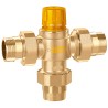 Miscelatore termostatico regolabile per impianti solari centralizzati R 1" Mbocchettone, 5,5 m³/h, 35–65 °C - Caleffi 252160