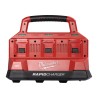 Caricabatterie multiplo M18 (2 batterie simultaneamente) compatibile con PACKOUT M18 PC6 Milwaukee 4932480162