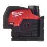 Laser lineare Verde a due linee con 2 punti piombo 3.0Ah M12 CLLP-301C Milwaukee 4933478100