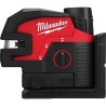 Laser lineare Verde a due linee con 4 punti piombo 3.0Ah M12 CLL4P-301C Milwaukee 4933479203