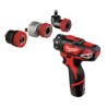 Trapano compatto 12 Volt 2,0Ah con 3 mandrini intercambiabili M12 BDDXKIT-202C Milwaukee 4933447836