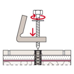Fissaggio nascosto Fischer WB 5 NH per water e bidet a pavimento - Codice 04245 04245 5