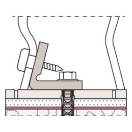 Fissaggio nascosto Fischer WB 5 NH per water e bidet a pavimento - Codice 04245 04245 8
