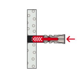 Tasselli lunghi Fischer Duopower 6x50 L con vite - Codice 538245 538245 6
