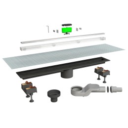 Canaletta doccia Canalissima Kit Mixage scarico centrale 70 cm - Bonomini 371-B6825KX-070 371-B6825KX-070 1