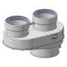 Kit Sistema Sdoppiato 80 con Ispezione 60/100 Innovita - Cod. 15004304 15004304 1