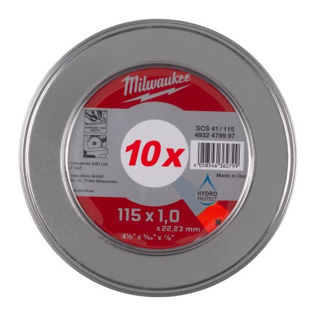 SET CONF. MET. MOLE DA TAGLIO SCS41D 115x1mm - PRO+ SET CONF. MET. MOLE DA TAGLIO SCS41D 115x1mm - PRO+ Milwaukee 4932478997 493