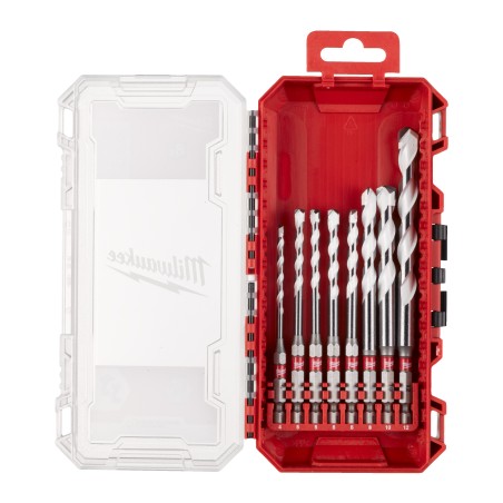 SET 2 PUNTE MULTIMATERIALE 8 pz (4 x 90 mm,5/5/6/6x100mm, 8/10x120mm, 12x150mm) Milwaukee 4932493871 4932493871 1