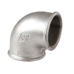 GOMITO FF 3/4 ø 3/4" GHISA MALLEABILE ZINCATA 09005004 ATUSA ITALIA SPA