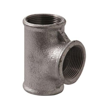 TEE 3/8 ø 3/8" GHISA MALLEABILE ZINCATA 13005002 ATUSA ITALIA SPA 13005002 1
