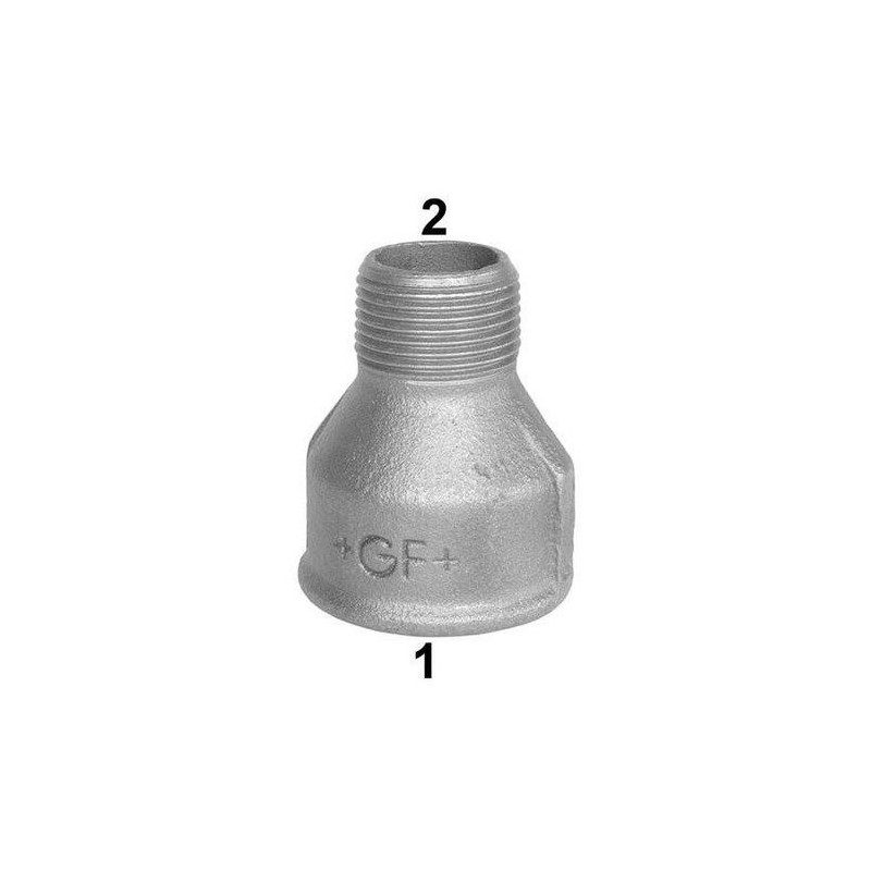 MANICOTTO RIDOTTO FM 1 X 3/4 ø 1" x 3/4" GHISA MALLEABILE ZINCATA 24605054 ATUSA ITALIA SPA 24605054 1