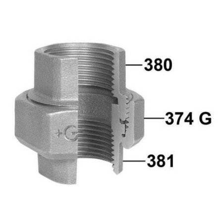 BOCCHETTONE CONICO FF 2 ø 2" GHISA MALLEABILE ZINCATA 34005008 ATUSA ITALIA SPA 34005008 1