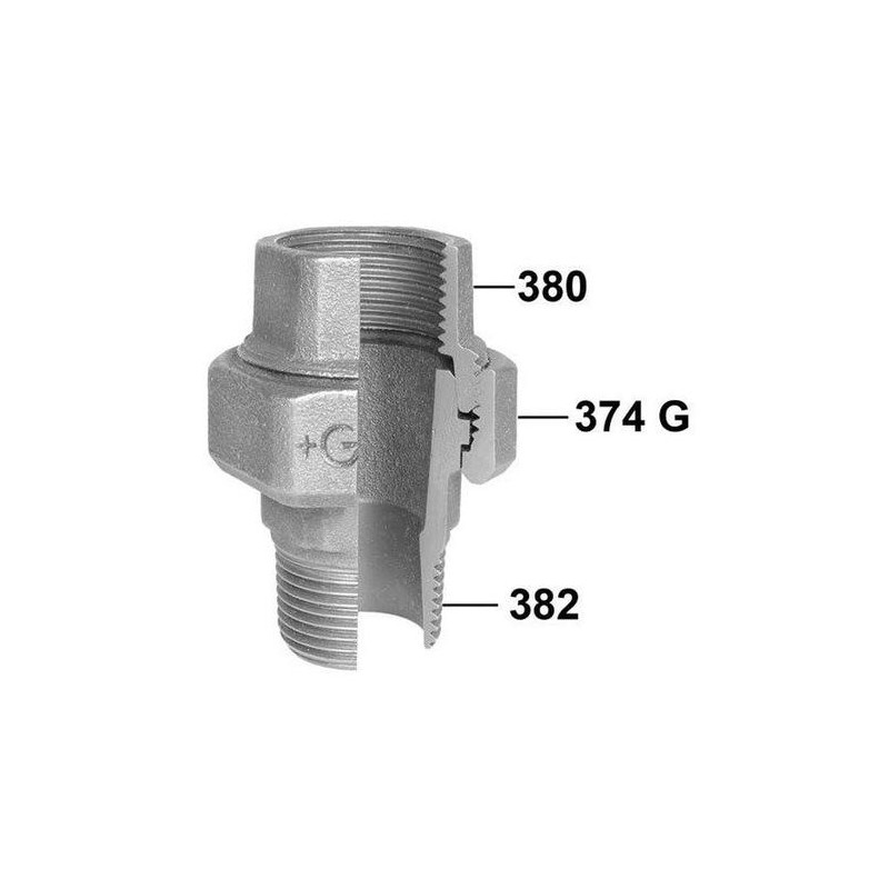 BOCCHETTONE CONICO MF 1/2 ø 1/2" GHISA MALLEABILE ZINCATA 34105003 ATUSA ITALIA SPA 34105003 1