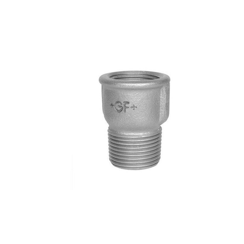 PROLUNGATO MF 1/2 MANICOTTO MF ø 1/2" - L.43 mm GHISA MALLEABILE ZINCATA 52905003 ATUSA ITALIA SPA 52905003 1