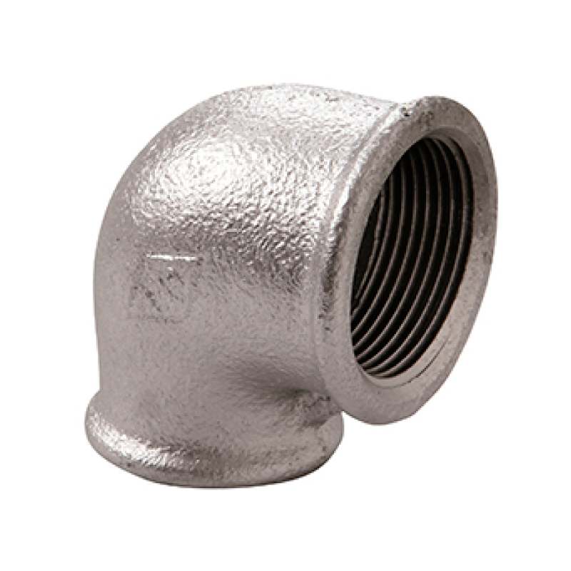 GOMITO FF 1 1/2"  x 1 1/4" ø 1 1/2"  x 1 1/4" GHISA MALLEABILE ZINCATA 09005076 ATUSA ITALIA SPA 09005076 1