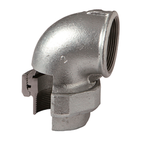 GOMITO BOCCHETTONE CONICO FF 1/2 ø 1/2" GHISA MALLEABILE ZINCATA 09605003 ATUSA ITALIA SPA 09605003 1