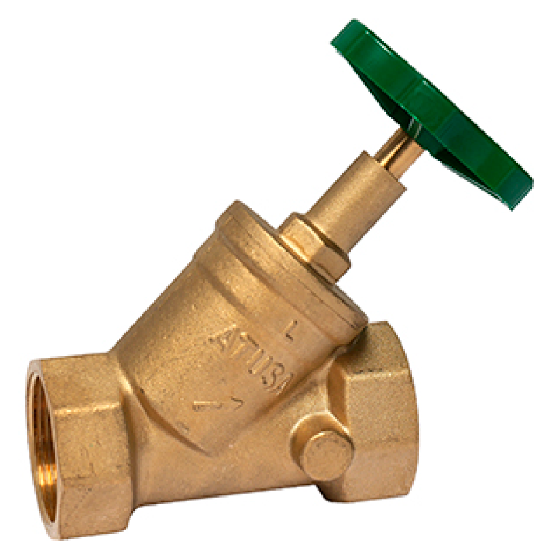 VALVOLA A GLOBO A SEDE INCLINATA F/F ø 1 1/4" OTTONE VS173006 ATUSA ITALIA SPA VS173006 1