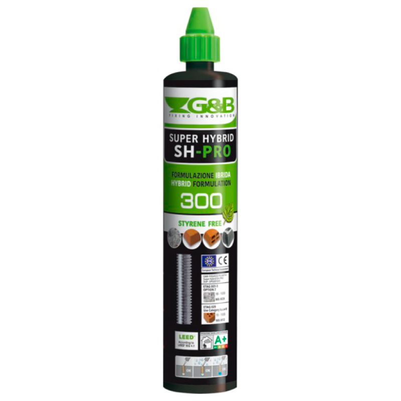 Ancorante Chimico SH-PRO SUPER HYBRID CC02 300ml Formulazione Ibrida - G & B FISSAGGI SRL CC02 1