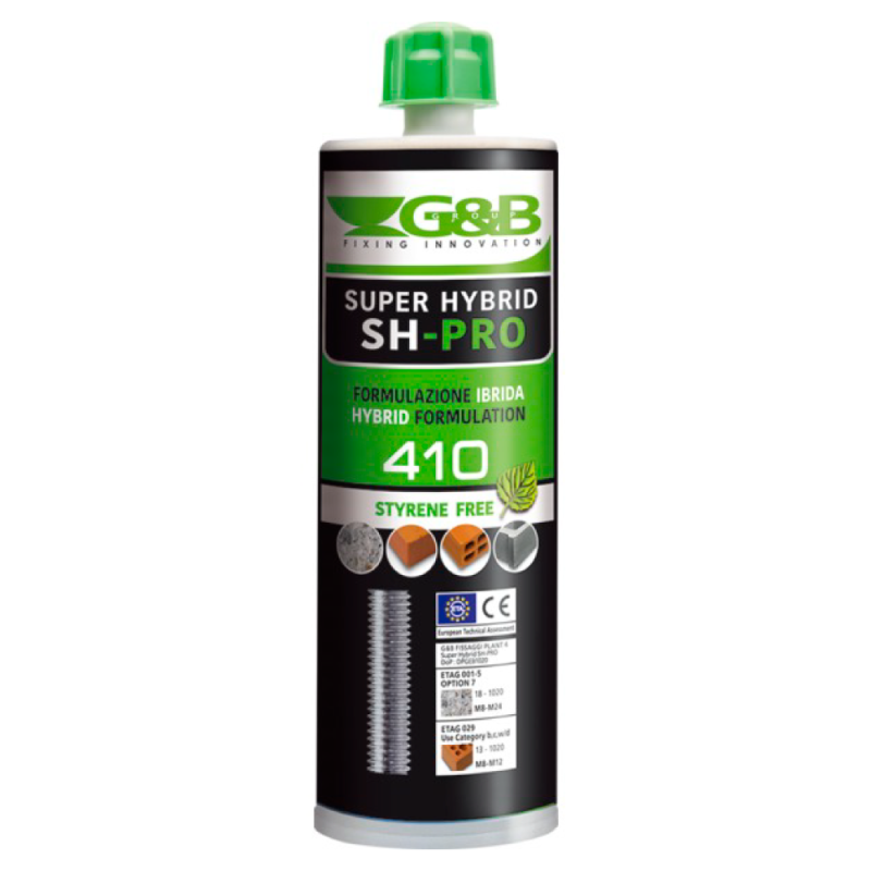 Ancorante Chimico SH-PRO SUPER HYBRID CC01P 410ml Beige Formulazione Ibrida - G & B FISSAGGI SRL CC01P 1