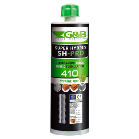 Ancorante Chimico SH-PRO SUPER HYBRID CC01 410ml Formulazione Ibrida - G & B FISSAGGI SRL CC01 1