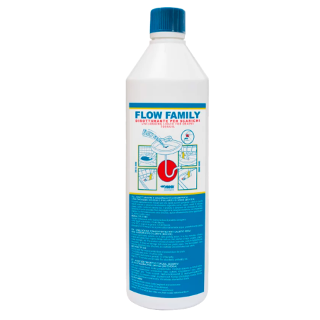FLOW FAMILY Disotturante Disgorgante 1L COD 750300010 - Manta Ecologica 750300010 1